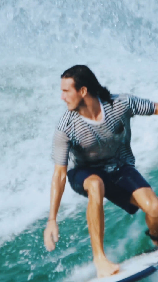 Lifestyle shots of the feeling one gets after using HVNLY's Ocean perfume
