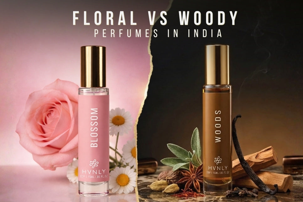 Floral vs woody perfumes in India