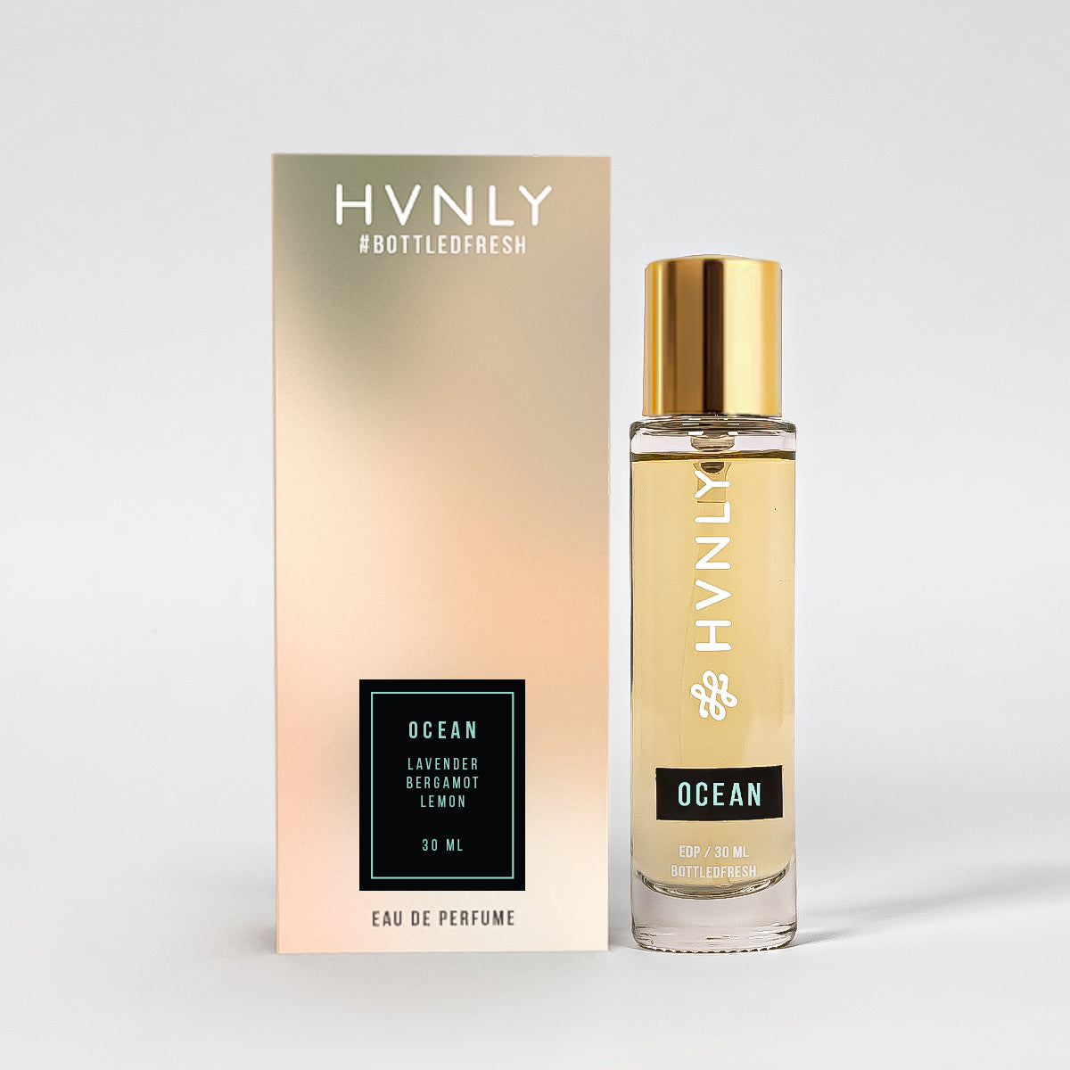 HVNLY Ocean Eau De Perfume For Men Bottle And Pack Image