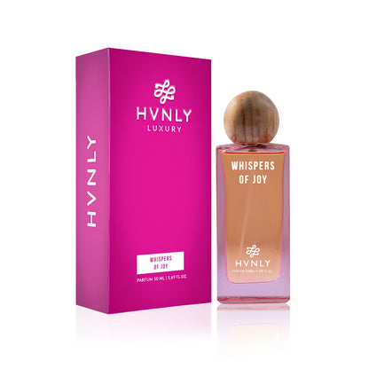 HVNLY Luxury perfume bottle and packaging on a white background